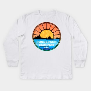 Punderson State Park Ohio OH Lake Kids Long Sleeve T-Shirt